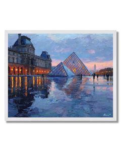 LOUVRE PYRAMID AFTER RAIN - FRAMED