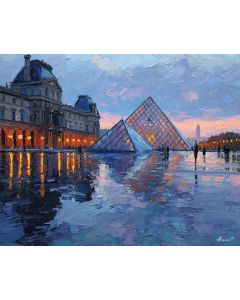 LOUVRE PYRAMID AFTER RAIN