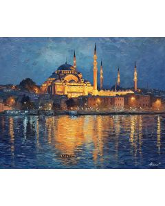 ISTANBUL BOSPHORUS BLUE MOSQUE GLOW