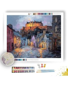 EDINBURGH CASTLE VOLCANIC HILL - Paint by Numbers Full Kit