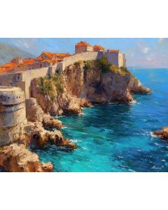 DUBROVNIK OLD WALLS AND ADRIATIC