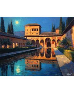 GRANADA ALHAMBRA MOONLIT COURTYARD