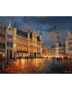 BRUSSELS GRAND PLACE GILDED HOUSES