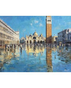 VENICE ST MARKS FLOODED REFLECTIONS