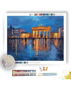 BERLIN BRANDENBURG GATE EVENING - Paint by Numbers Full Kit