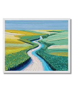 PIXEL RIVER PATH - FRAMED