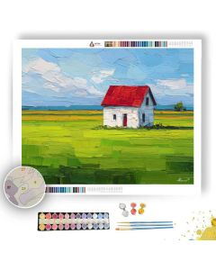 PIXEL FARMHOUSE ICON - Paint by Numbers Full Kit