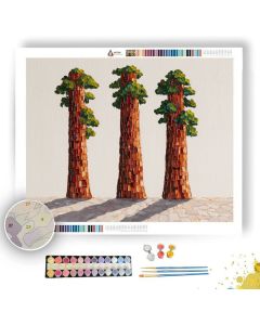 PIXEL REDWOOD STAND - Paint by Numbers Full Kit