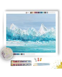PIXEL GLACIER STRIPE - Paint by Numbers Full Kit