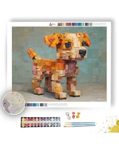 ISO DOG VOXEL PUPPY - Paint by Numbers Full Kit