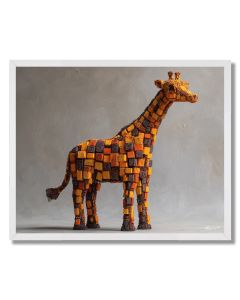 ISO GIRAFFE TALL VOXEL - FRAMED