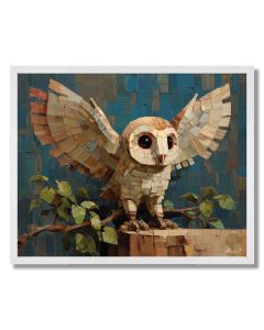 ISO OWL NIGHT SITTER - FRAMED
