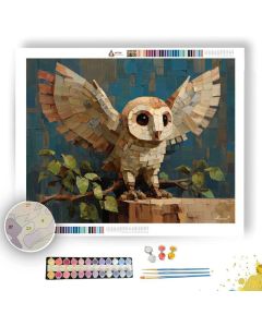 ISO OWL NIGHT SITTER - Paint by Numbers Full Kit