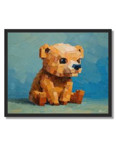 ISO BEAR CUB BLOCK FORM - FRAMED