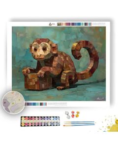 ISO MONKEY CUBE FORM - Paint by Numbers Full Kit