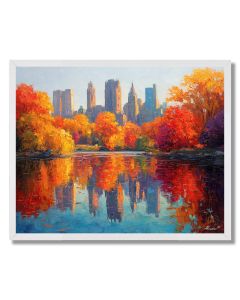 CENTRAL PARK AUTUMN MIRROR - FRAMED