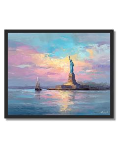 STATUE OF LIBERTY DAWN LIGHT - FRAMED