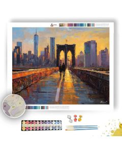 BROOKLYN BRIDGE GOLDEN PATH - Paint by Numbers Full Kit