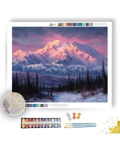 DENALI ALPENGLOW SUMMIT - Paint by Numbers Full Kit