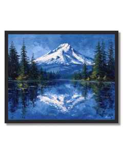 MOUNT HOOD LAKE REFLECTION - FRAMED