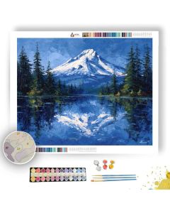 MOUNT HOOD LAKE REFLECTION - Paint by Numbers Full Kit