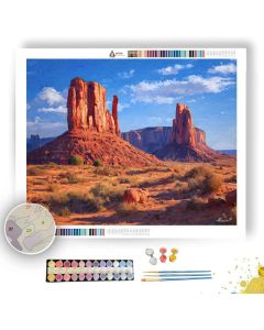 MONUMENT VALLEY RED MONOLITHS - Paint by Numbers Full Kit