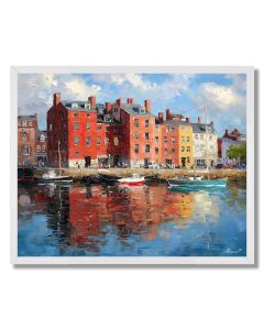 BOSTON HARBOR BRICKFRONT - FRAMED
