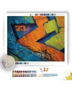 BRIGHT BLOCK LETTERS - Paint by Numbers Full Kit
