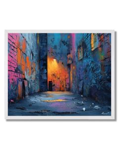 DARK ALLEY STENCIL - FRAMED