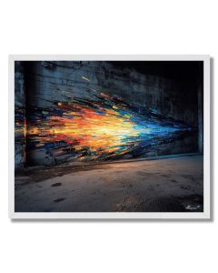 NEON WALL BURST - FRAMED