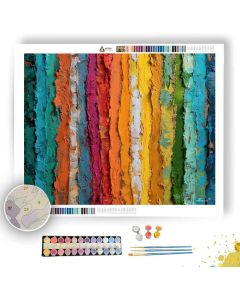 WALL OF RISING COLORS - Paint by Numbers Full Kit