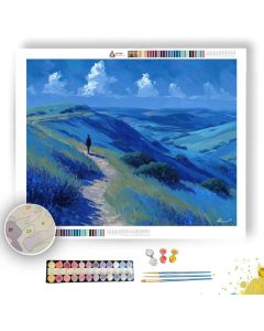 CAPE OF BLUE HILLS - Paint by Numbers Full Kit