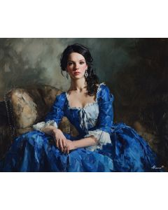 BLUE SILK PORTRAIT