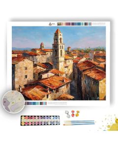 VILLAGE BELL TOWER - Paint by Numbers Full Kit
