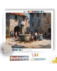 WELL IN THE SQUARE - Paint by Numbers Full Kit