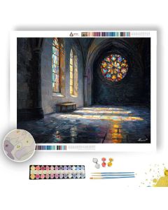 ROSE WINDOW HALL - Paint by Numbers Full Kit
