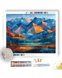 SHARDED MOUNTAIN VALLEY - Paint by Numbers Full Kit