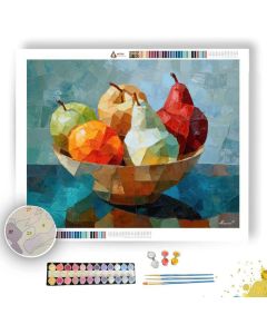 FACETED FRUIT BOWL - Paint by Numbers Full Kit