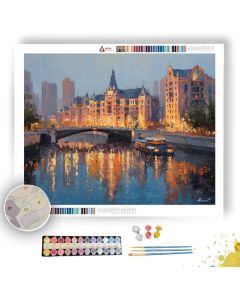 TIANJIN EUROPEAN RIVERSIDE - Paint by Numbers Full Kit