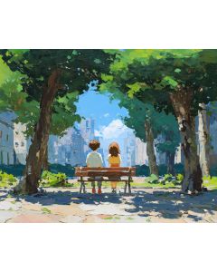 CITY PARK BENCH
