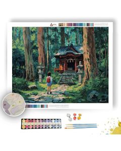 FOREST MOUNTAIN SHRINE - Paint by Numbers Full Kit