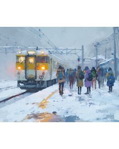 WINTER TRAIN PLATFORM