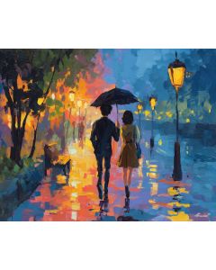 RAINY UMBRELLA WALK