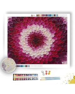 RUBY BLOOM MANDALA - Paint by Numbers Full Kit