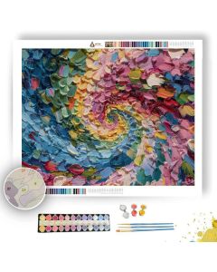 SPIRAL BLOSSOM MANDALA - Paint by Numbers Full Kit