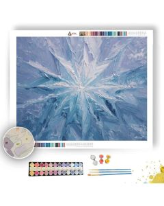 SNOWFLAKE STAR MANDALA - Paint by Numbers Full Kit