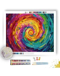 VIBRANT RAINBOW WHEEL - Paint by Numbers Full Kit