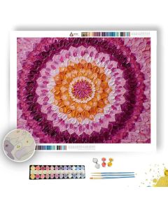 SUNRISE ORCHID MANDALA - Paint by Numbers Full Kit
