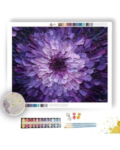 PURPLE BLOOM WHEEL - Paint by Numbers Full Kit