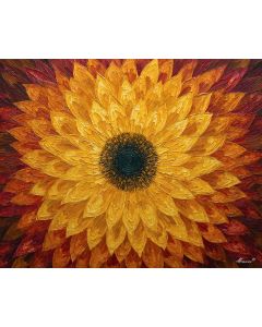 AMBER SUNFLOWER MANDALA